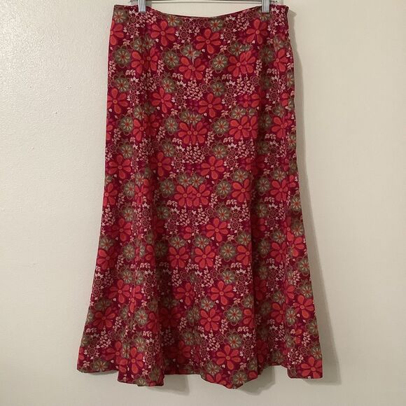Christopher & Banks Dresses & Skirts - Vintage Y2K Pink Floral Fairy Boho Hippie Cottagecore Fairycore Maxi Skirt 10
